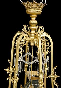 LJUSKRONA, omkring sekelskiftet 1900. Höjd ca 110 cm.