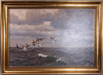 CARL HÖYRUP, olja på duk, sign.