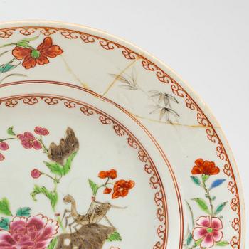 Eleven famille rose and imari plates, Qing dynasty, Qianlong (1736-95).