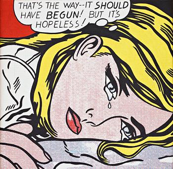 111. Richard H. Pettibone, "Roy Lichtenstein Hopeless 1963".