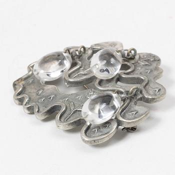 Estrid Ericson, a pewter brooch, model number Z 3874, Svenskt Tenn, 1940s.