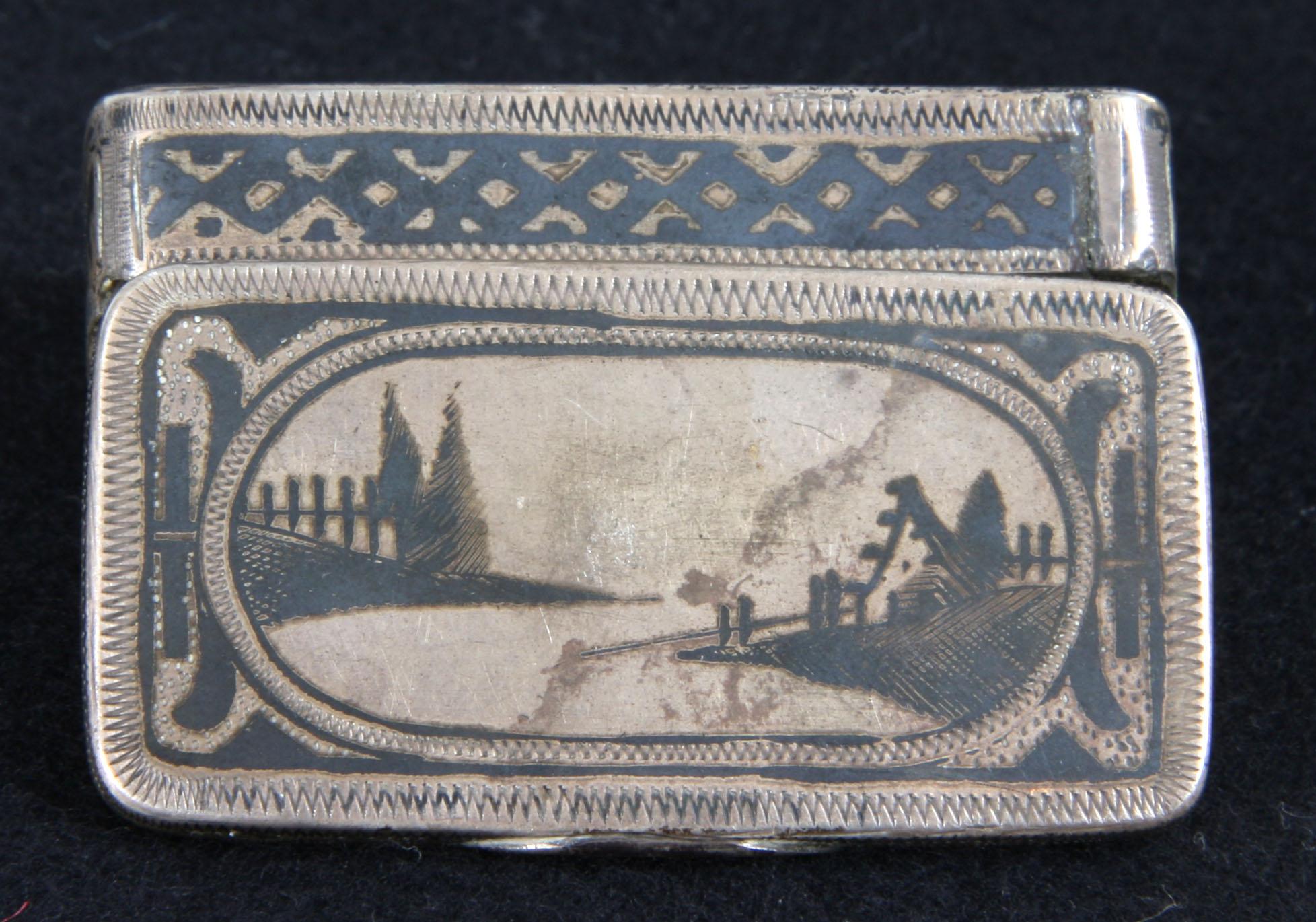 DOSOR, 2 st, silver, 1800/1900-tal.