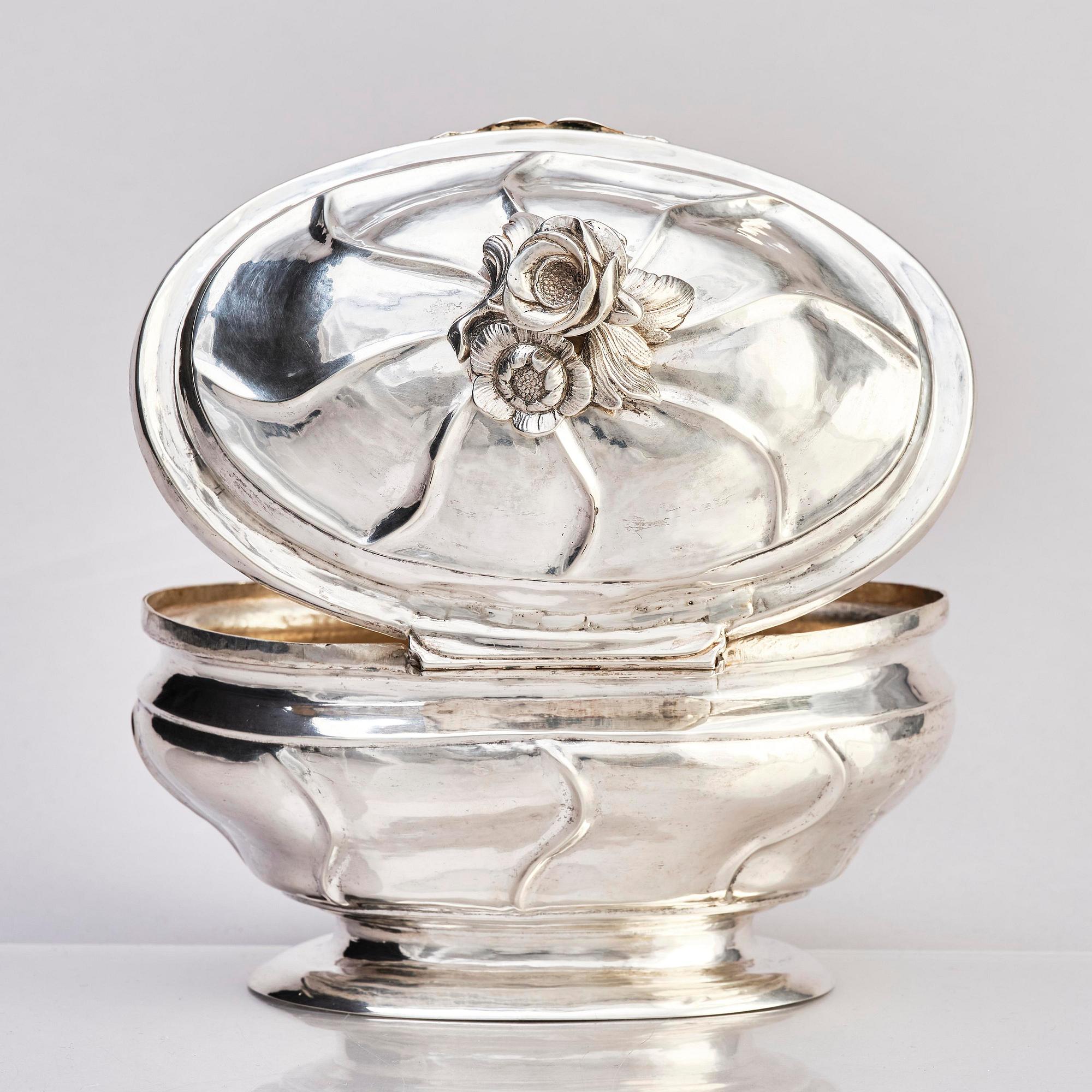 Anders Reutz, sockerskrin, silver, Göteborg 1767. Rokoko.