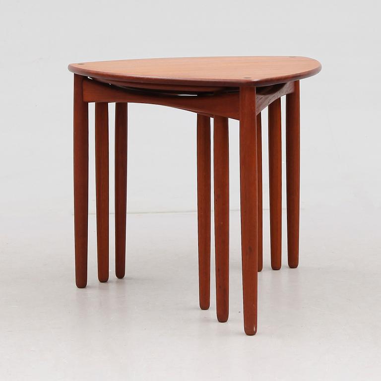 SATSBORD, 3 delar, A. Bender Madsen och Ejner Larsen för Willy Beck, Danmark, 1900-talets andra hälft.