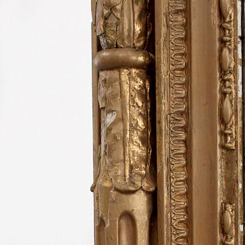 GOLVSPEGEL / SPEGELTRYMÅ, empire, 1800-tal.