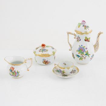 A 15-piece porcelain coffee service, "Queen Victoria", Herend, Hungary.