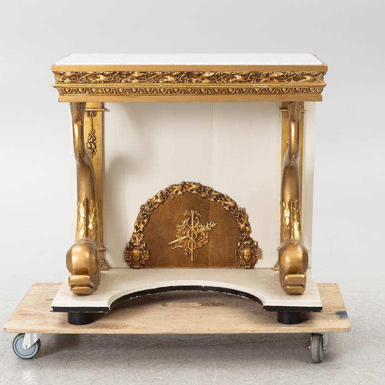 Console table, Empire, first half of the 19th century.