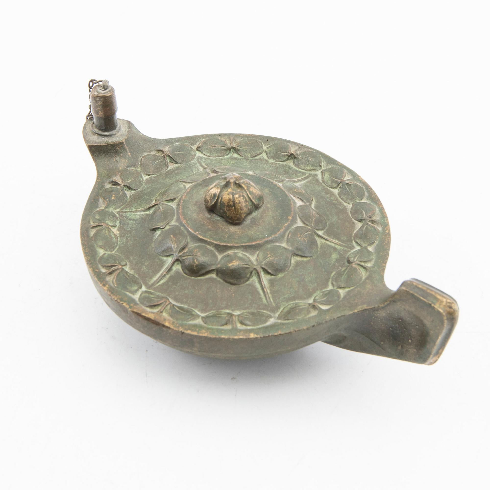 Oil lamp, Art Nouveau, first half of the 20th century.