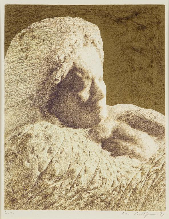 OLA BILLGREN, litografi, signerad EA och daterad 79.