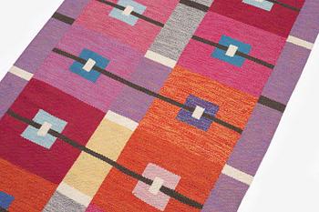 Agda Österberg, a flat weave and tapestry weave carpet, c. 330 x 123 cm, signed AÖ.