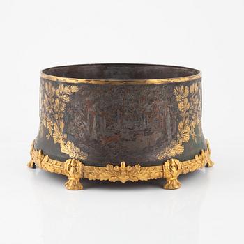 A Swedish Art Nouveau Flower Pot, signed by Carl Hjalmar Norrström 1918.