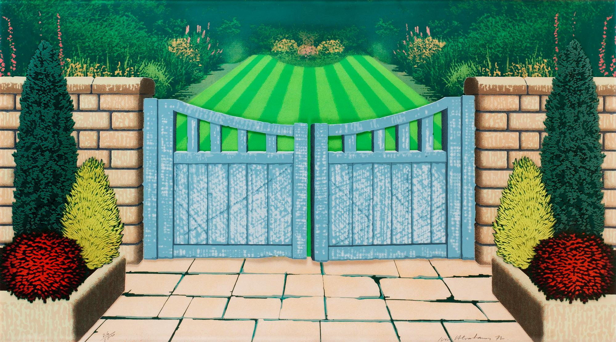 Ivor Abrahams, "Open gate".