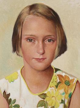 Owe Zerge, Portrait of a Girl.