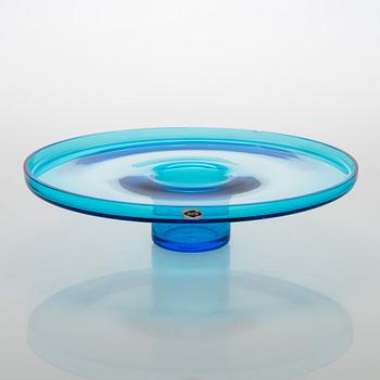 Oiva Toikka, A 'Lighthouse' glass vase/candlestick, signed Nuutajärvi Notsjö.