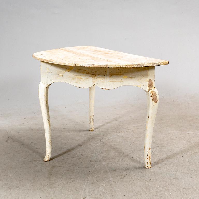 A painted Swedish Rococo table later part of the4 18th century.