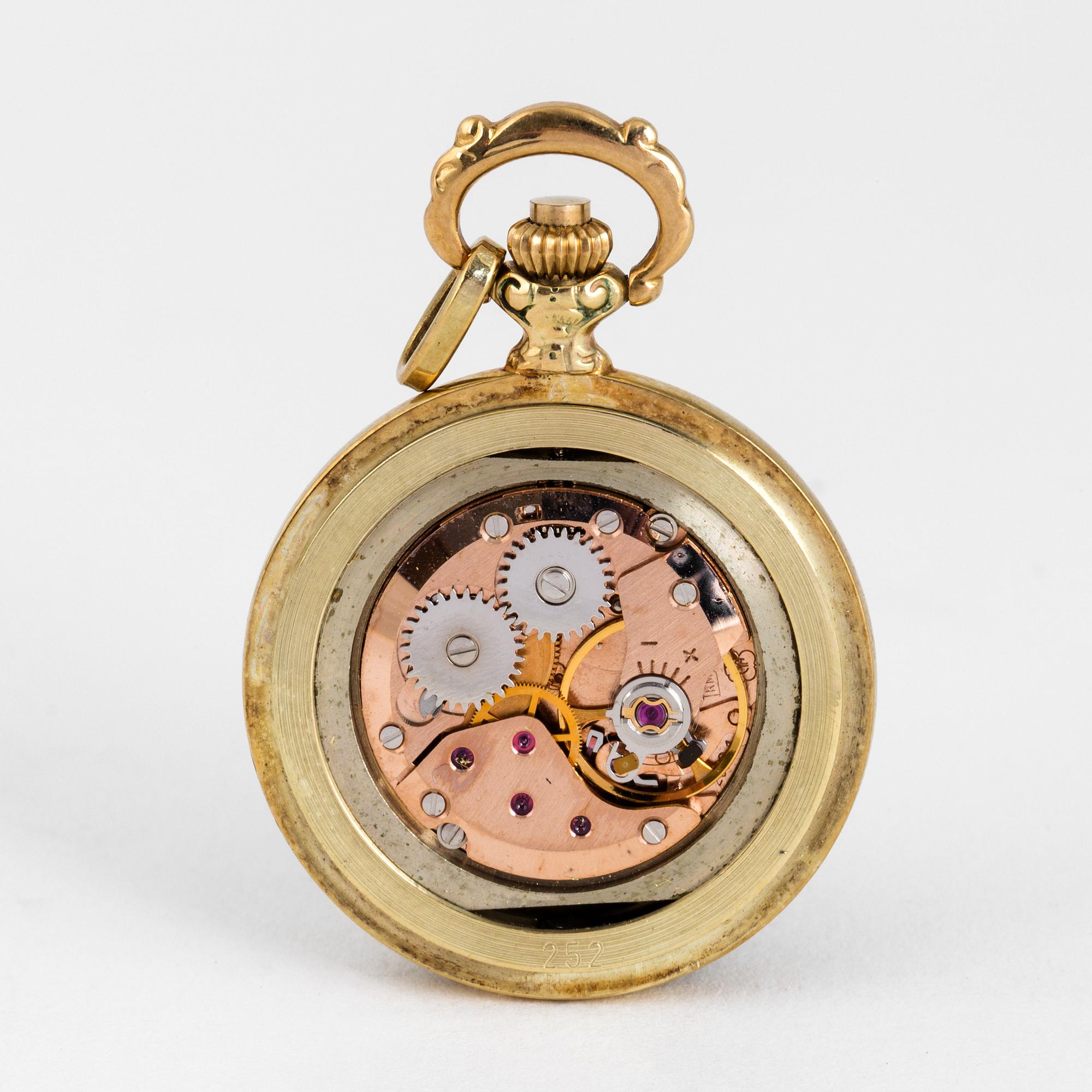 GLYCINE, pocketwatch, 27,5 mm,