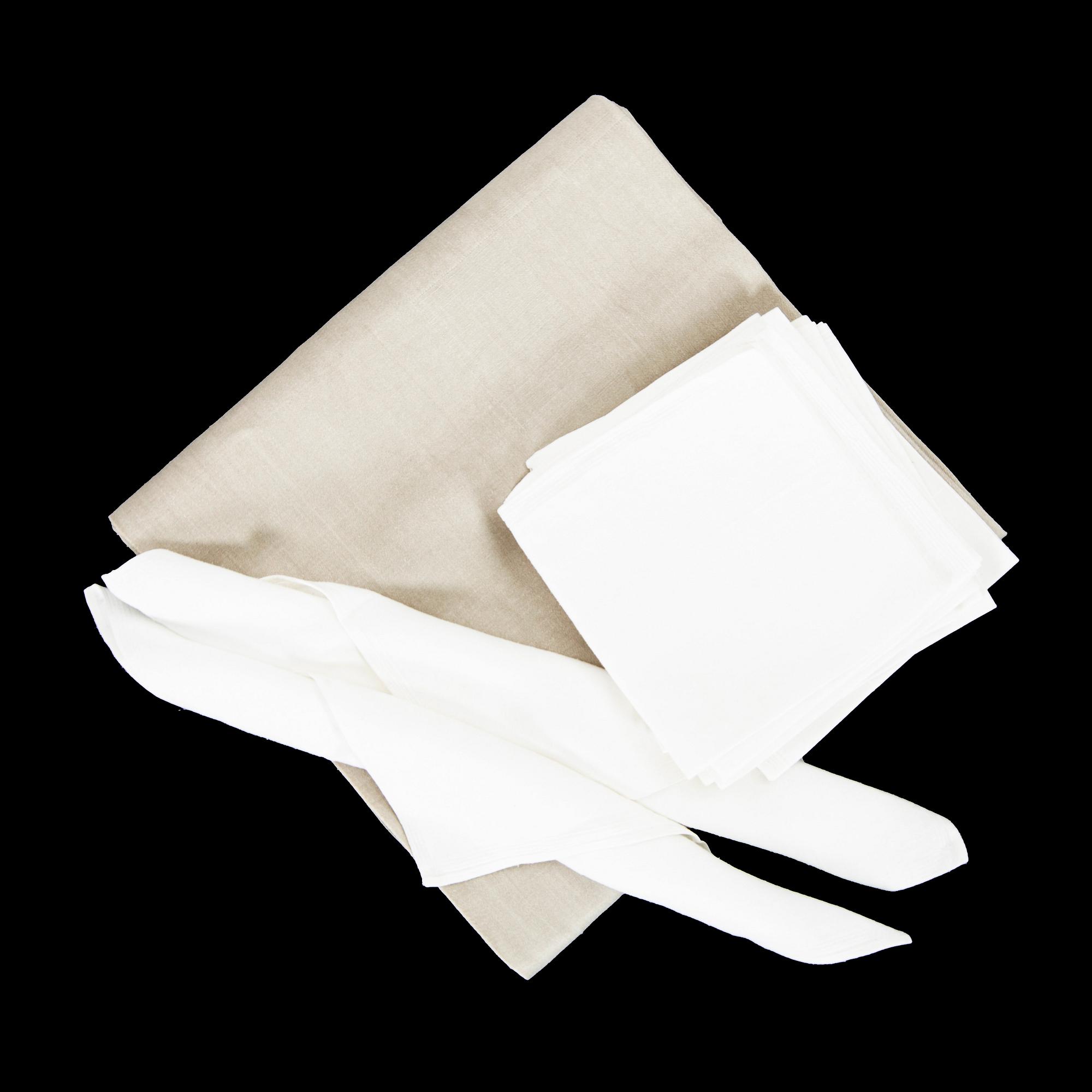 INGRID DESSAU, as Nobel tablecloth and 12 napkins.