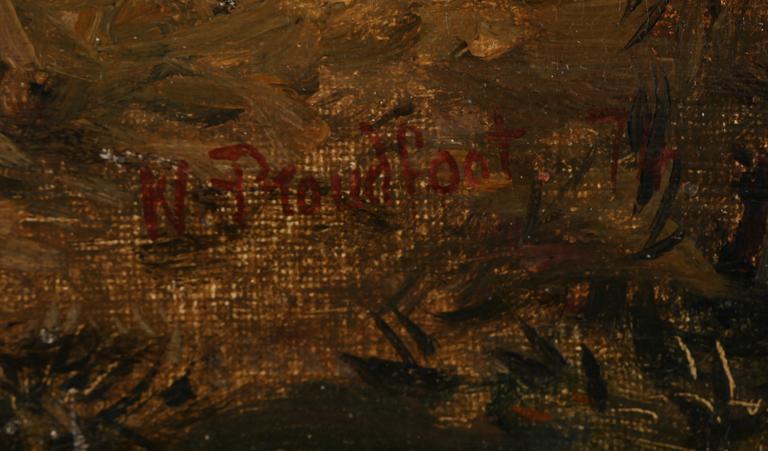 WILLIAM PROUDFOOT, olja på duk, signerad och daterad -74.