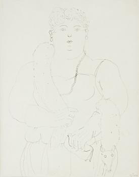 582. Fernando Botero, "Femme et son étole".