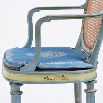 Carl Malmsten, a pair of Swedish Grace chairs, cabinetmaker Albin Johansson, Stockholm, for Villa Kvikkjokk, 1927.