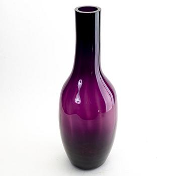 A possibly Danish glass vase later part of the 20th century.