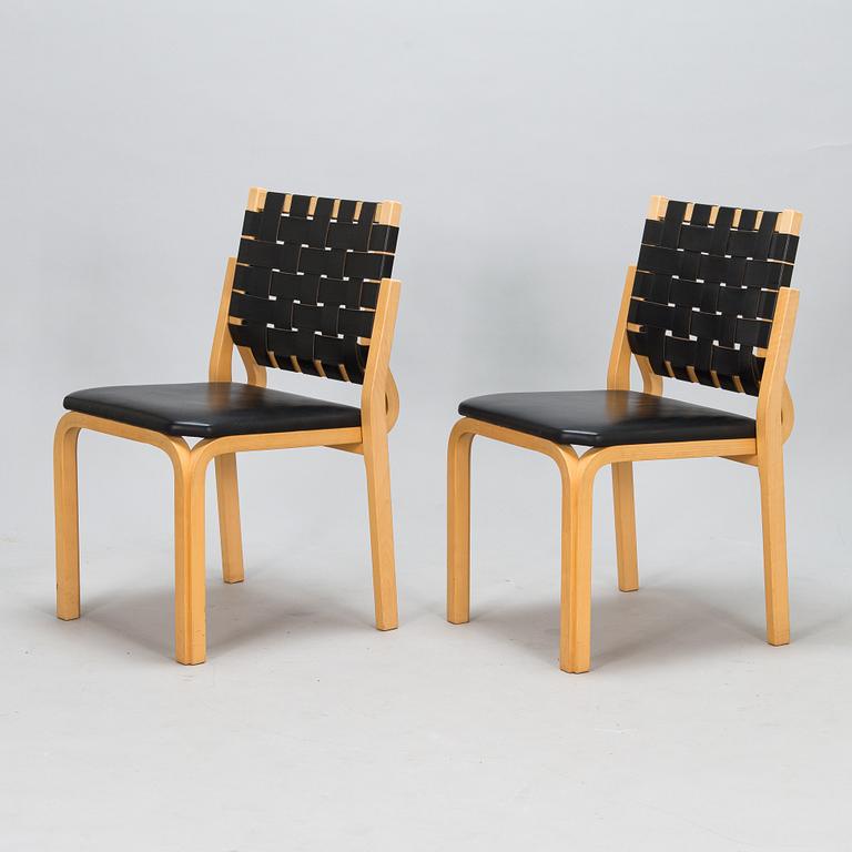Alvar Aalto, stolar, 4 st, modell 612, Artek, 1900-talets slut.