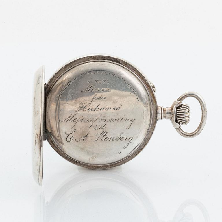 Halda, pocket watch, 50 mm.