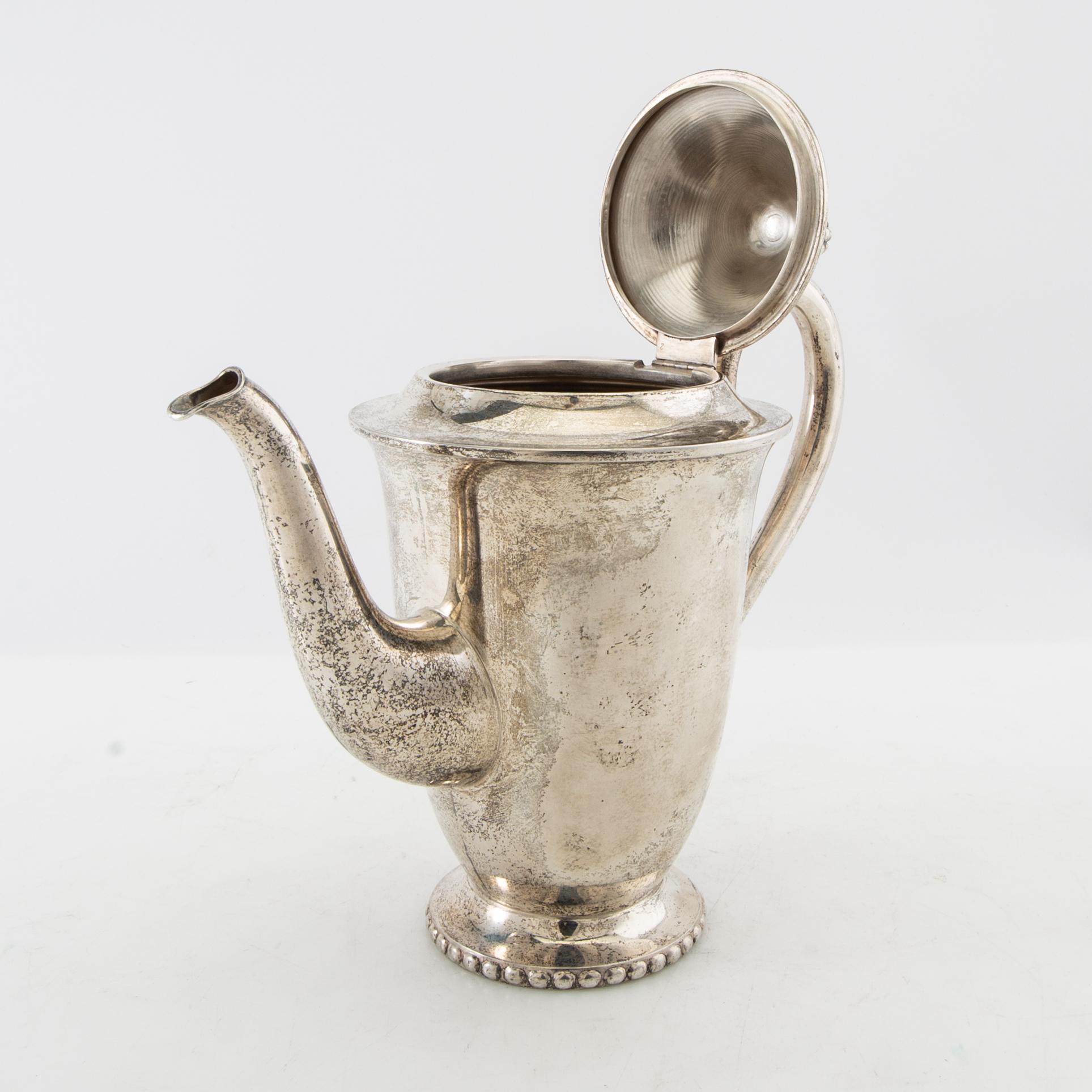Coffee pot KG Markström's Uppsala 1925 silver.