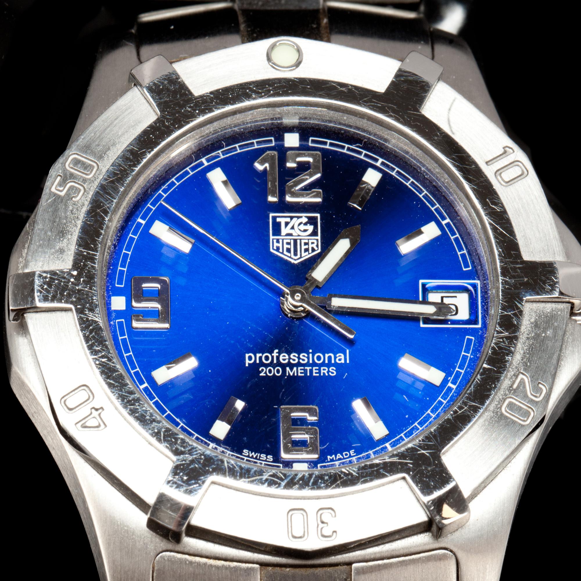 ARMBANDSUR. Tag Heuer professional, stål. WN 1112 ZN 8269.