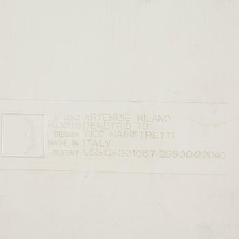SOFFBORD, Modell "Demetrio 70", design Vico Magistretti, för Studio Artemide Milano, Italien, 1970-tal.