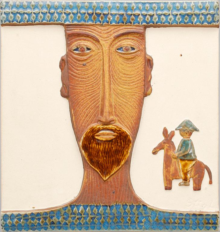 RELIEF, stengods, Stig Lindberg, Gustavsberg.