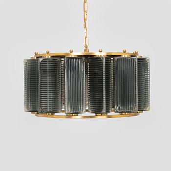 Carl Fagerlund, taklampa, Orrefors, 1960-tal.