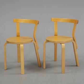 STOLAR, ett par, modell 68, Alvar Aalto, Artek.