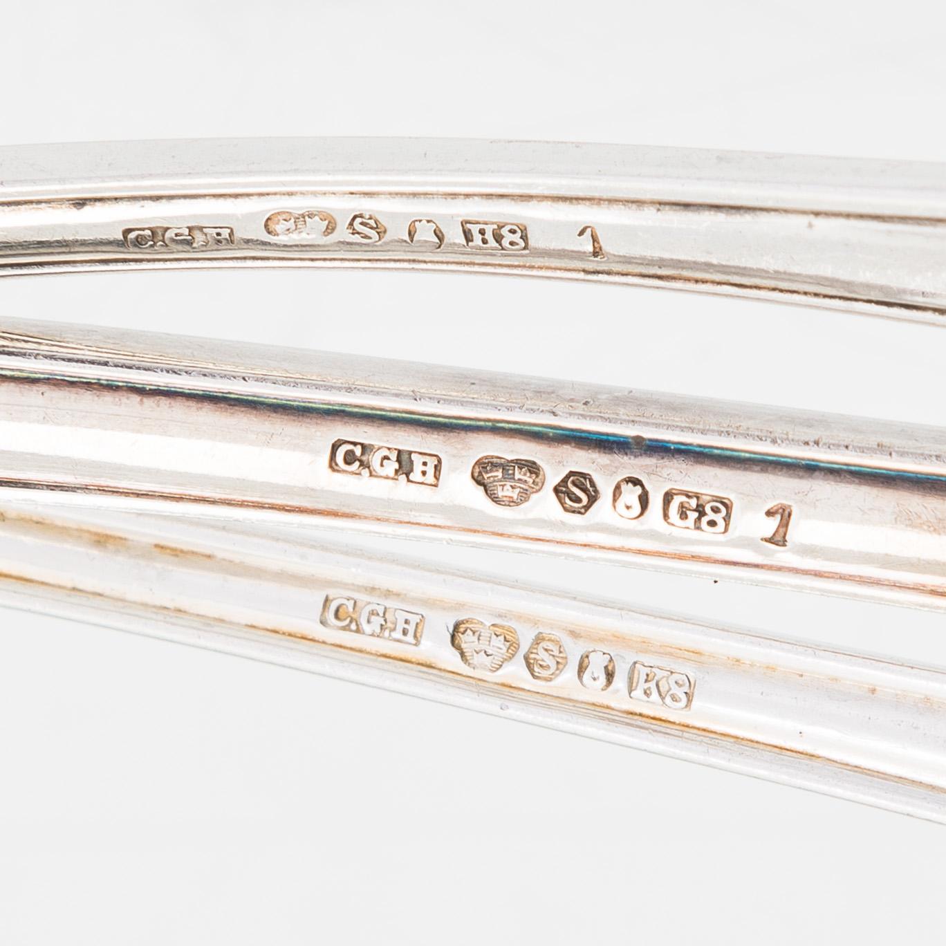 A 17-piece silver cutlery set, CG Hallberg, Stockholm, 1931-36.