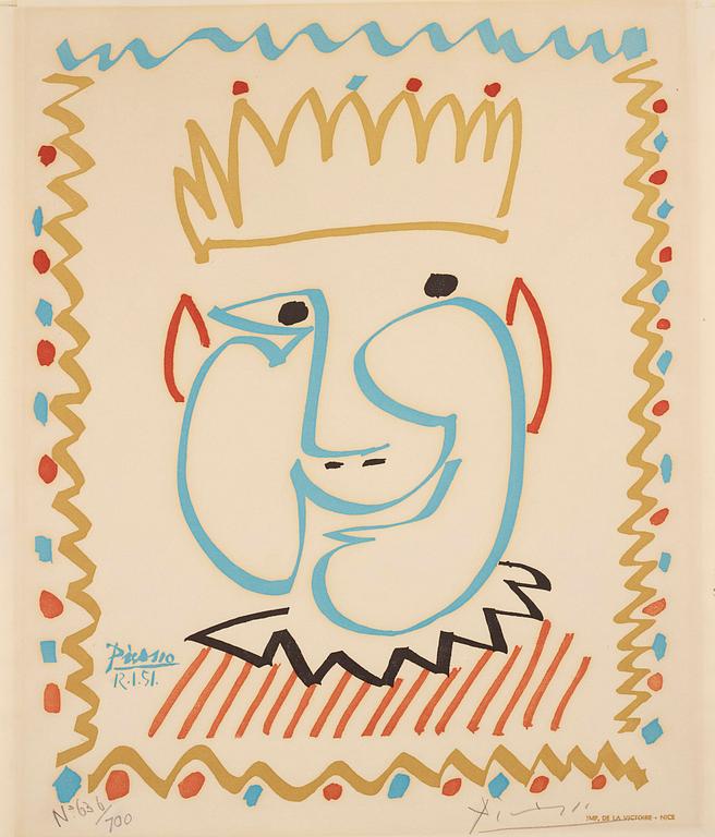 Pablo Picasso After, "Tête de roi (Carnaval de Nice)".