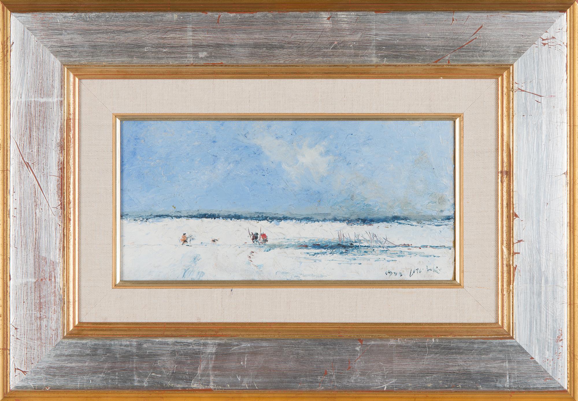 Olli Joki, "Miehet pilkillä" (Ice fishing men).