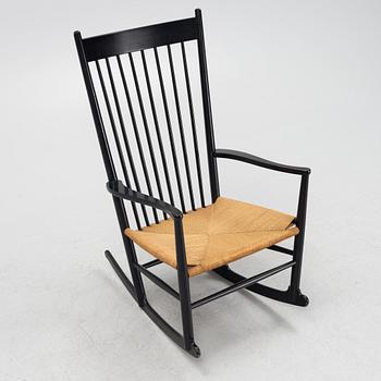 Hans J. Wegner, a 'J 16' rocking chair, FDB Möbler, second half of the 20th Century.