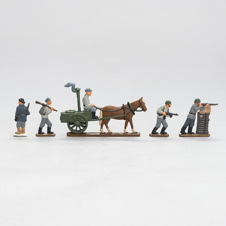 Raimo Heino, 'Suomalainen sotilas', a set of Finnish tin soldiers, Tillander.