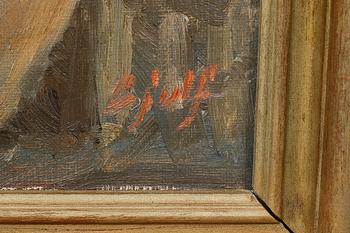 SÖREN CHRISTIAN BJULF, olja på duk, signerad.