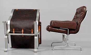 FÅTÖLJER, ett par, "Attention", Bejra, 1970-tal.