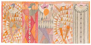 17. VÄVNAD. "Karneval". Gobelängvariant. 54 x 111 cm. Signerad MR (Marianne Richter för AB Märta Måås-Fjetterström).