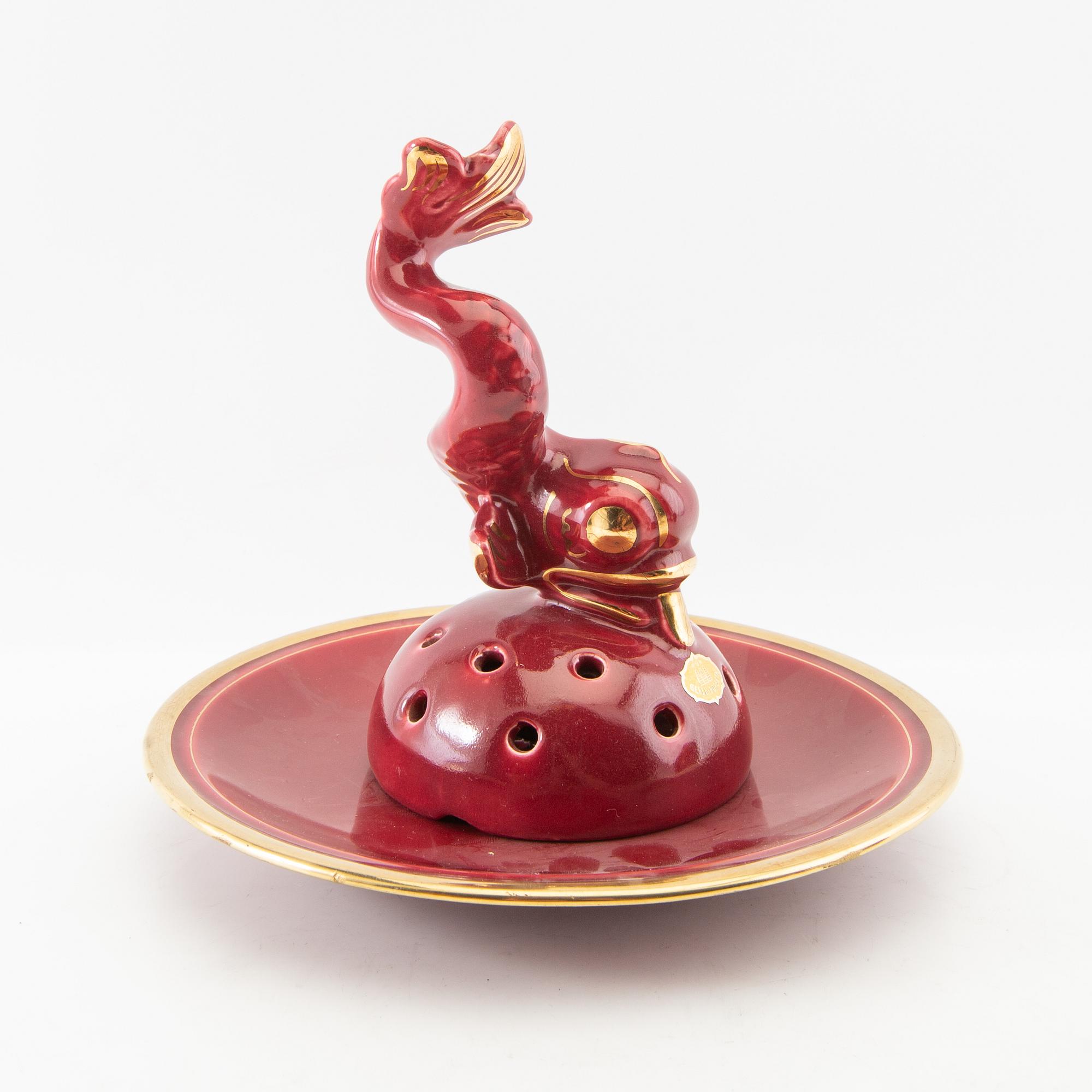 Arthur Percy, 25 pieces, "Rubin", Gefle, mid-20th century.