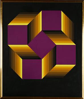 Victor Vasarely · VICTOR VASARELY, färgseriegrafi, signerad och numrerad 30/300.