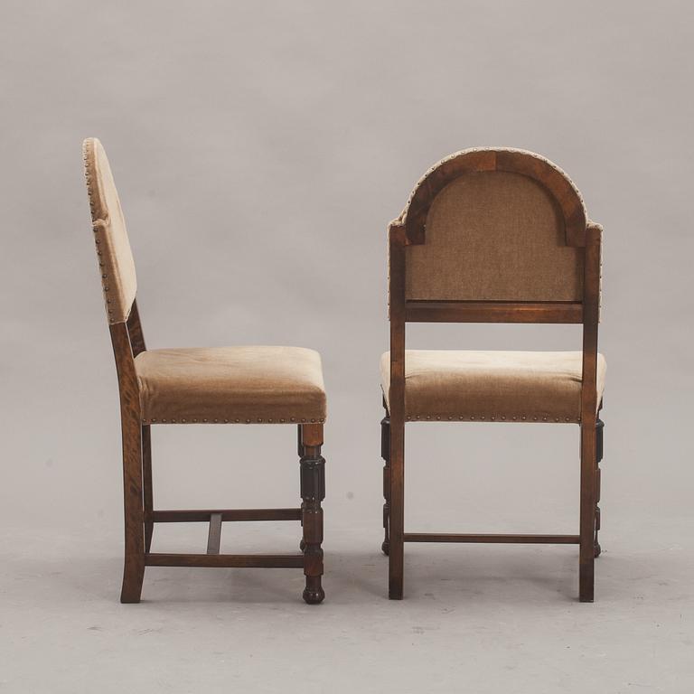 STOLAR, 6 st, barockstil. 1900-tal.