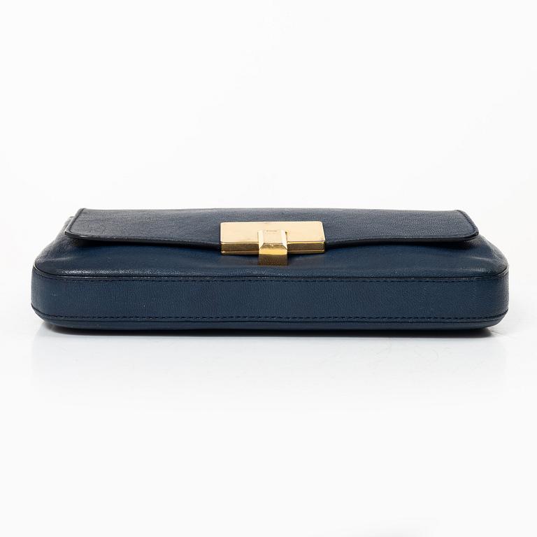 Chloé, a blue leather bag.
