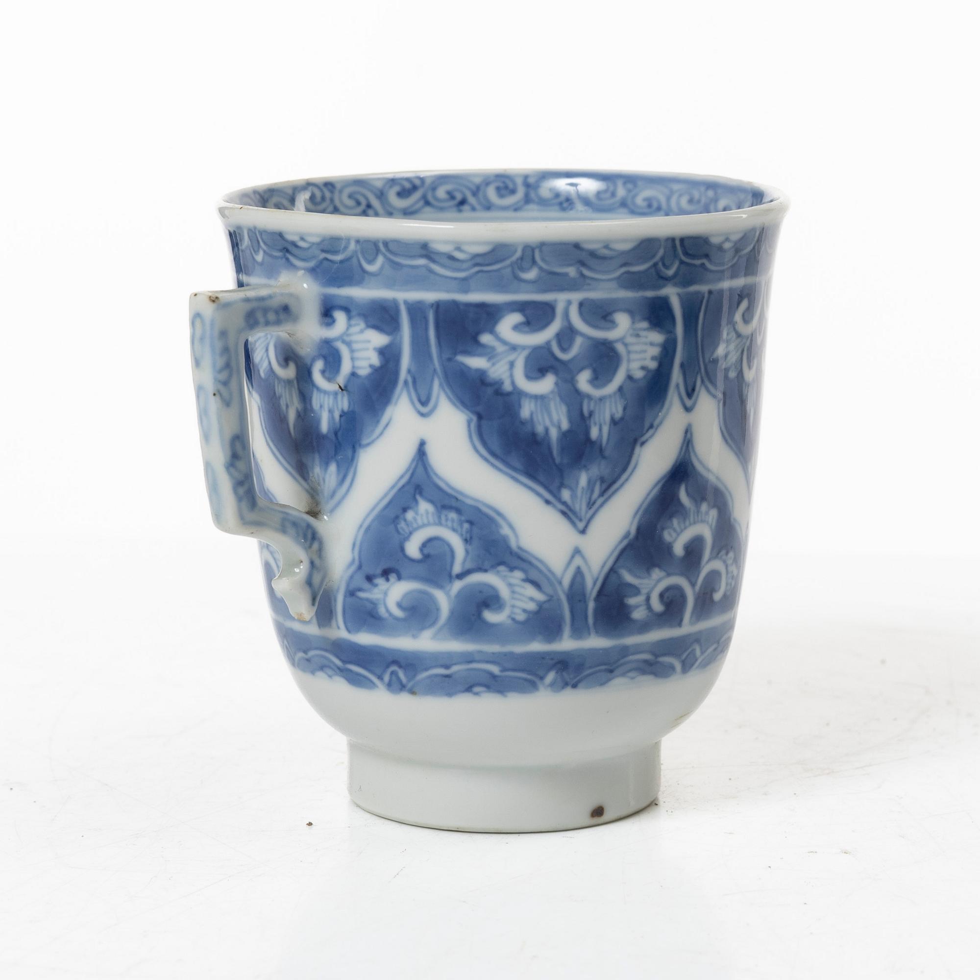 Five cups and four dishes, Qing dynasty, Kangxi (1662-1722).
