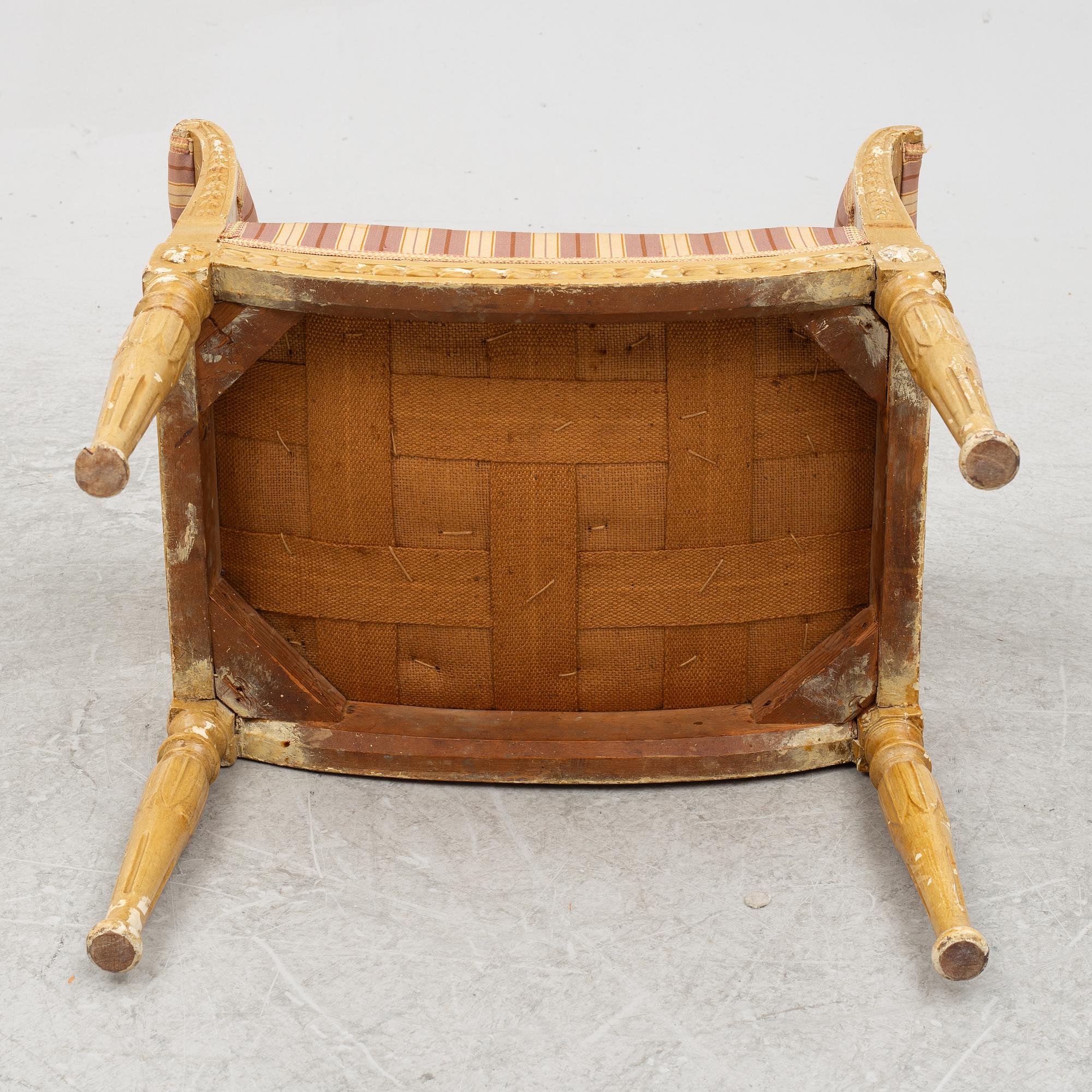 A late 18th Gustavian century seat/bench.