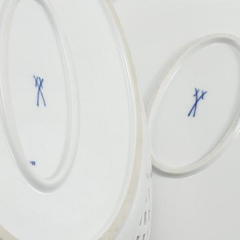 SERVISDELAR, 40 delar, porslin, Meisen, 1900-tal.