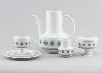 SERVISDELAR, 27 delar, porslin, Rosenthal, 1900-talets andra hälft.