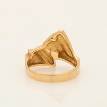 Björn Weckström, ring, 18K gold, Lapponia, Finland.